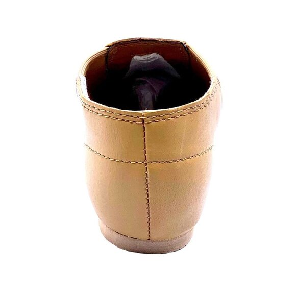 Dance Class Split Sole Jazz Boot Leather Dance Shoes 5 Spandex Inserts Caramel - Picture 6 of 9